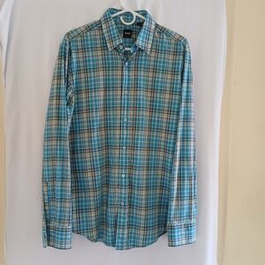 Hugo Boss Slim-fit Tapered Plaid Casual Shirt L